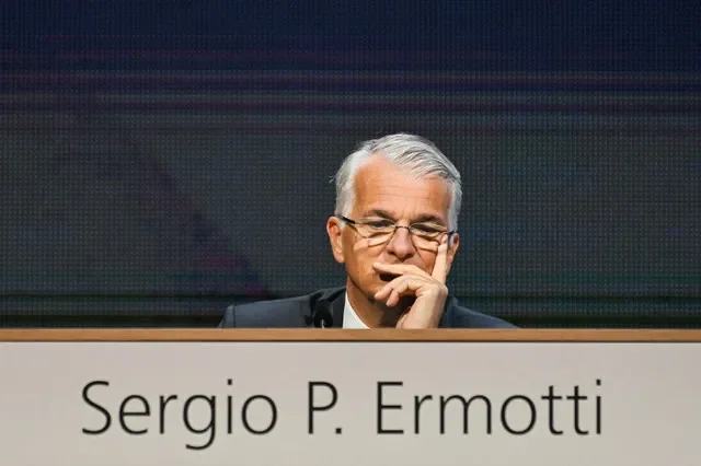 CEO Sergio P. Ermotti attends the UBS Annual General Meeting held in Basel, Switzerland, on April 15, 2026. REUTERS/Romina Amato