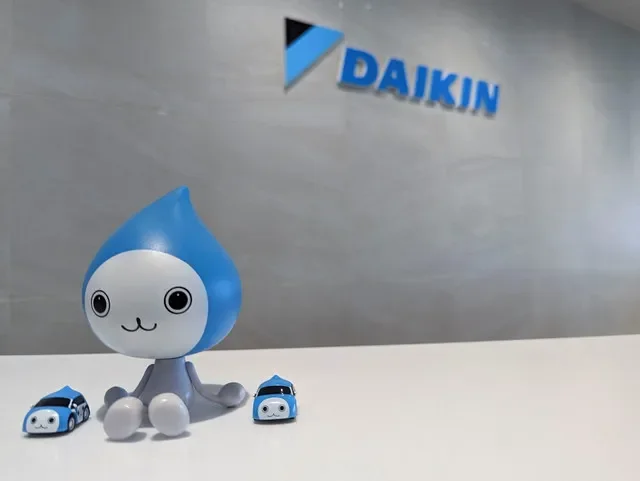 The mascot of Daikin Industries is pictured at the company's office in Tokyo. REUTERS/Sam Nussey