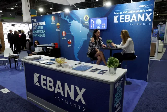 An EBANX display is shown at the Money 20/20 conference in Las Vegas, Nevada, highlighting the company's presence as a payment processor for South and Central America. REUTERS/Steve Marcus