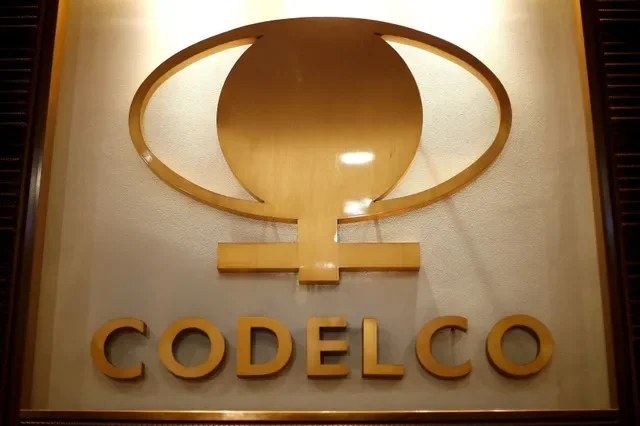 The official logo of Codelco is pictured at the headquarters of the world's leading copper producer in Santiago, Chile. REUTERS/Ivan Alvarado/File Photo