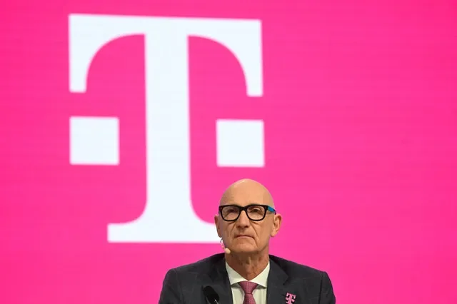 Timotheus Hoettges, CEO of Deutsche Telekom AG, attending the company's annual shareholder meeting in Bonn, Germany, on April 1, 2026. REUTERS/Jana Rodenbusch