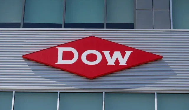 The Dow corporate logo displayed on a facility in Midland, Michigan, captured in a file photo. REUTERS/Rebecca Cook/File Photo