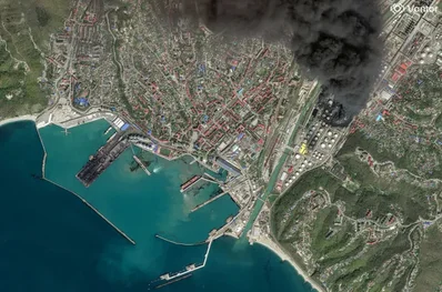 Controlan incendio en terminal de Tuapse tras ataques