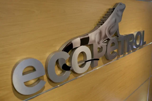 The corporate logo of Ecopetrol is displayed at the company's main offices in Bogota, Colombia, as seen on November 13, 2025. REUTERS/Luisa Gonzalez