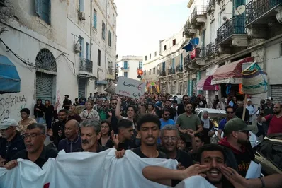 Tunisians Protest Against Saied Over Arrests and Economy