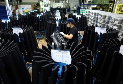 The Reuters Tankan poll shows Japanese manufacturing sentiment rose slightly to plus 8 in May as commodity industries recovered from previous geopolitical shocks. However, the service sector index fell to plus 29 as supply chain constraints and rising costs continue to weigh on business outlooks.