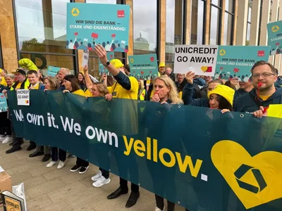 Commerzbank executives and investors voiced strong opposition to UniCredit's takeover attempt during the bank's annual meeting on Wednesday. Deka Investment labeled the offer unattractive and warned that a merger could distract the lender from its core customer focus for years.