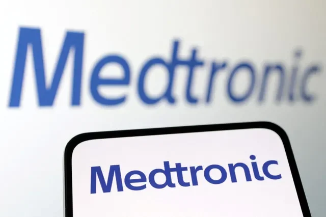 Logo của Medtronic Plc được hiển thị trong hình minh họa này, chụp ngày 10 tháng 4 năm 2023. REUTERS/Dado Ruvic/Illustration