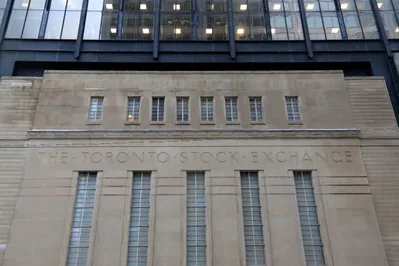The Toronto Stock Exchange fell 2.3 percent on Friday as falling gold and oil prices weighed on the materials and energy sectors. Strong employment data in both Canada and the United States fueled investor expectations of more hawkish central bank policies.