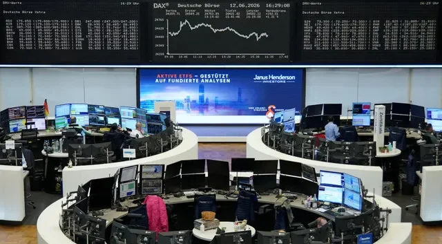 The German share price index DAX graph is pictured at the stock exchange in Frankfurt, Germany, June 12, 2026. REUTERS/staff