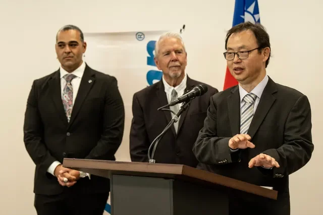 Joseph Hsu, El Paso-based general manager of Wiwynn’s North American operations, speaks about the future of Wiwynn's operations in Socorro on June 3, 2025.