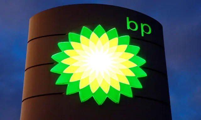 FILE PHOTO: The logo of BP is seen at a petrol station in Kloten, Switzerland, October 3, 2017. REUTERS/Arnd Wiegmann/File Photo
