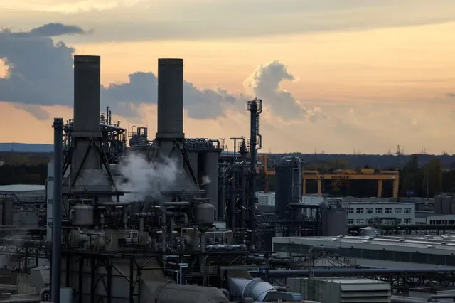 FILE PHOTO: A general view of the BASF chemical industry company in Schwarzheide, Germany, November 1, 2022.
