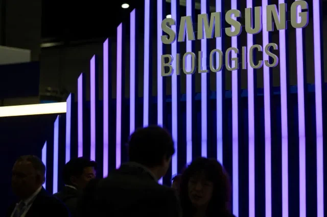 FILE PHOTO: A view of the Samsung Biologics booth at the BIO International Convention 2026, a meeting of pharmaceutical and biotechnology leaders in San Diego, California, U.S. June 23, 2026. REUTERS/Mike Blake/File Photo