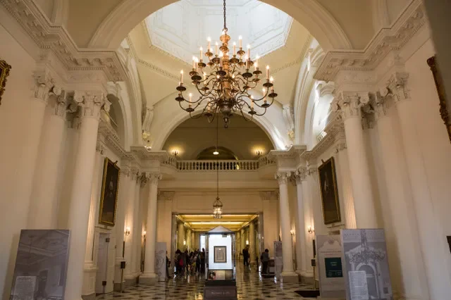 A view of the rotunda at the Maryland State House in Annapolis.