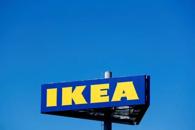 ภาพแฟ้ม: ป้าย IKEA ตั้งอยู่ถัดจากสาขาของบริษัทในกรุงรีกา ประเทศลัตเวีย จากภาพแฟ้มเมื่อวันที่ 2 กันยายน 2018