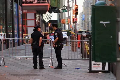 Bank of America vice president Erin Piacenti was killed in a random stabbing attack in Times Square on Monday. The suspect was shot and killed by police at the scene. New York authorities are continuing their ongoing investigation into the tragic incident.
