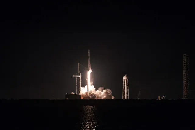 A Falcon 9 rocket carrying the USSF-36 mission successfully launches from Launch Complex 39A at Kennedy Space Center, Florida, U.S., August 21, 2025. U.S. Space Force/Gwendolyn Kurzen/Handout via REUTERS