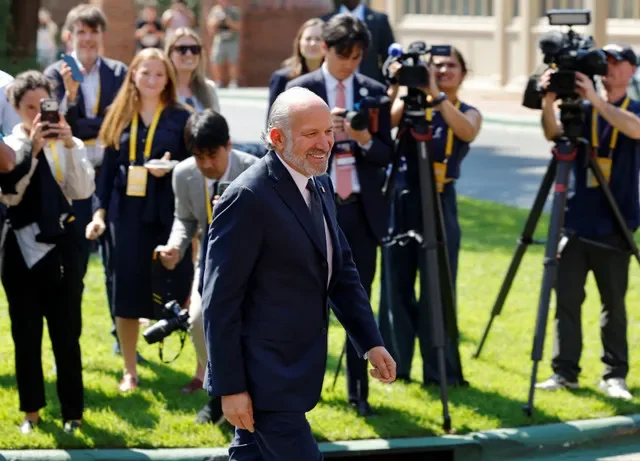 U.S. Secretary of Commerce Howard Lutnick arrives at the venue of the G20 Innovation Ministerial summit, in Chapel Hill, North Carolina, U.S., September 1, 2026. REUTERS/Jonathan Drake