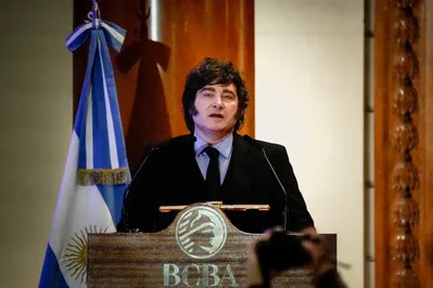 Argentine President Javier Milei announced plans to seek stricter sanctions against companies drilling for oil near the Falkland Islands. The proposed legislation marks a firmer stance on the disputed territory.
