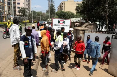 Hundreds of Burundians sought travel documents at their Nairobi embassy to return home amid fears of violence. This comes despite Kenya offering a ninety-day amnesty for undocumented foreign nationals following a business crackdown.