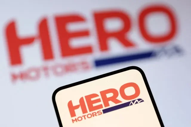 Hero Motors logo is seen in this illustration taken July 1, 2025. REUTERS/Dado Ruvic/Illustration