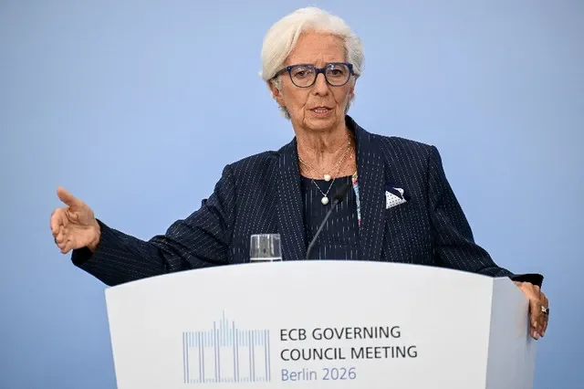 A presidente do Banco Central Europeu, Christine Lagarde, fala durante uma conferência de imprensa após a reunião do Conselho do BCE na casa de hóspedes do Deutsche Bundesbank em Berlim, Alemanha, em 10 de setembro de 2026. REUTERS/Annegret Hilse