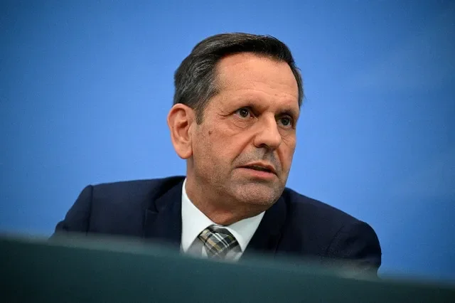 FILE PHOTO: Minister President of Lower Saxony Olaf Lies (SPD) speaks during a press conference after the federal state premiers meeting about exchange and cooperation with the new federal government, at the Chancellery in Berlin, Germany June 18, 2025.