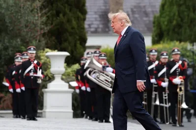 Trump arrives in Dublin to meet Irish leaders