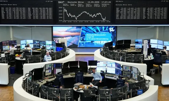 The German share price index DAX graph is pictured at the stock exchange in Frankfurt, Germany, September 14, 2026. REUTERS/Staff