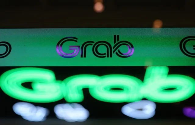 2026年2月25日,新加坡Grab办公室外景标志。路透社/埃德加·苏