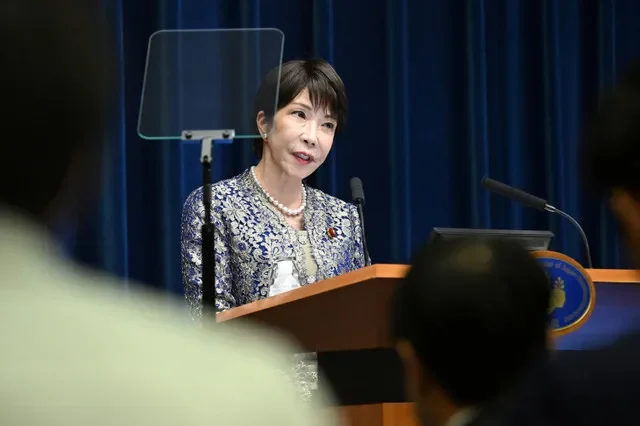 Japanese Prime Minister Sanae Takaichi holds a press conference after a cabinet reshuffle at the prime minister’s office in Tokyo, Japan, September 17, 2026. RIE KIKUCHI/Pool via REUTERS