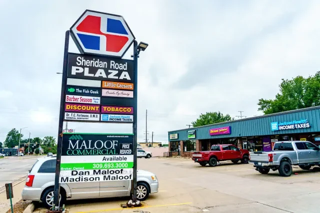 Sheridan Road Plaza at 4325 N. Sheridan Road in Peoria is for sale.
