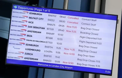 UK Air Traffic Failure Delays Flights