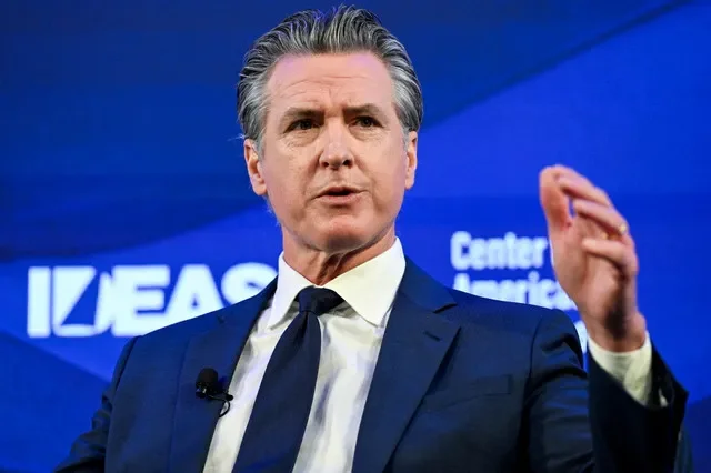 FILE PHOTO: California Governor Gavin Newsom speaks at the Center for American Progress (CAP) IDEAS Conference at The Mayflower Hotel in Washington, D.C., U.S., May 19, 2026. REUTERS/Annabelle Gordon/File Photo