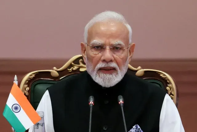 นายกรัฐมนตรีนเรนทรา โมดี ของอินเดีย เข้าร่วมการประชุมสุดยอด BRICS ที่กรุงนิวเดลี ประเทศอินเดีย เมื่อวันที่ 12 กันยายน 2026 Sputnik/Alexander Kazakov/Pool via REUTERS