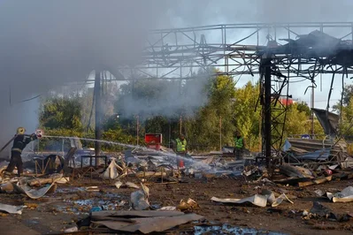Russian Drone Strikes Hit Kyiv Infrastructure