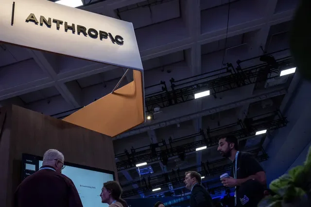 People visit an Anthropic booth at Moscone Center during the Dreamforce 2026 technology summit in San Francisco, California, US, September 17, 2026.