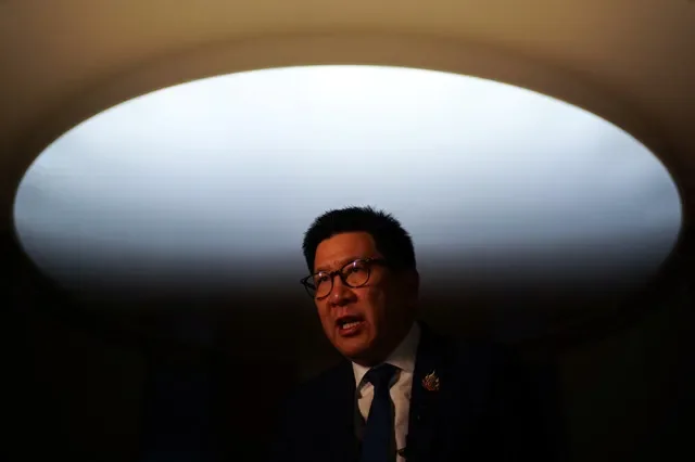 Thailand’s Deputy Prime Minister and Minister of Finance, Ekniti Nitithanprapas, speaks during an interview with Reuters, at Finance Ministry in Bangkok, Thailand, September 25, 2026. REUTERS/Athit Perawongmetha