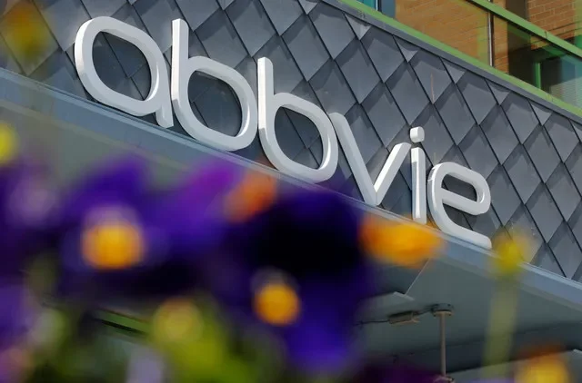FILE PHOTO: A sign stands outside a Abbvie facility in Cambridge, Massachusetts, U.S., May 20, 2021.