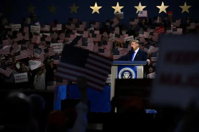 U.S. President Donald Trump speaks at the Republican National Midterm Convention in Dallas, Texas, U.S., September 9, 2026. REUTERS/Callaghan O'Hare