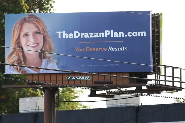 A billboard for gubernatorial candidate Sen. Christine Drazan, R-Canby, is posted on Silverton Road NE on Sept. 21 in Salem.
