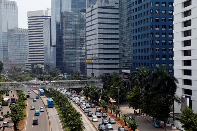Vista aérea do distrito financeiro de Sudirman em Jacarta, Indonésia, em 25 de outubro de 2017. REUTERS/Beawiharta