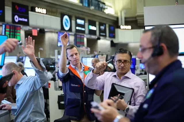 Futures-options traders work on the floor at the New York Stock Exchange's NYSE American (AMEX) in New York City, U.S., September 28, 2026. REUTERS/Brendan McDermid