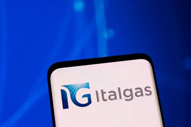 2022年5月1日拍摄的插图中展示的Italgas标志。路透社/达多·鲁维奇/插图
