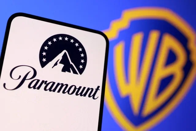 Paramount and Warner Bros logos are seen in this illustration taken December 8, 2025. REUTERS/Dado Ruvic/Illustration