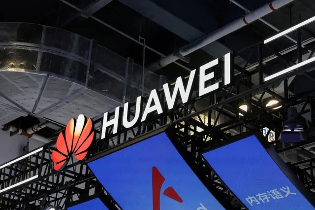 FILE PHOTO: The Huawei logo at the World Artificial Intelligence Conference (WAIC) in Shanghai, China, July 17, 2026. REUTERS/Go Nakamura/File Photo
