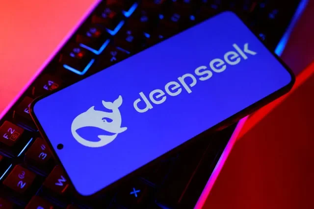 FILE PHOTO: The Deepseek logo is seen in this illustration taken on January 29, 2025. REUTERS/Dado Ruvic/Illustration/File Photo
