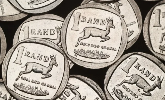 South African Rand coins are seen in this illustration picture taken October 28, 2020. REUTERS/Mike Hutchings/Illustration