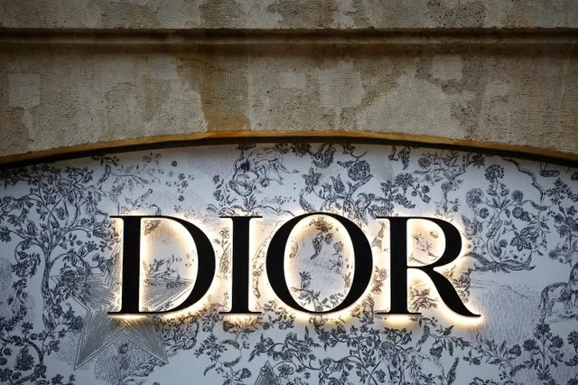 A logo of Dior fashion brand is seen outside a Dior store in Paris, France, January 27, 2023. REUTERS/Sarah Meyssonnier
